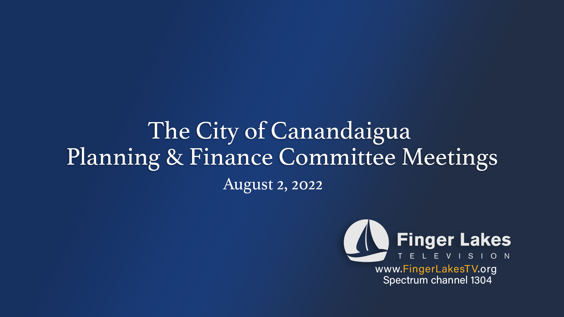 Thumbnail image for Canandaigua City - Planning & Finance Meeting  PlaceHolder